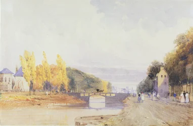 Bruselas desde la carretera de París, 1831